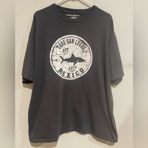 Caribbean Joe Men's Gray Short Sleeve Tee